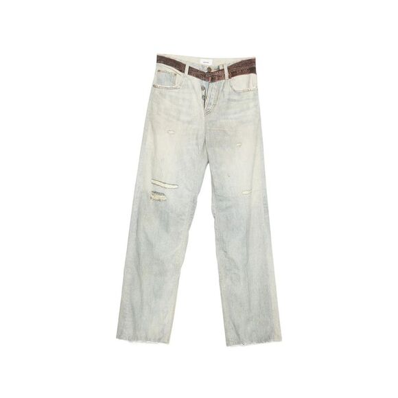 Haikure Blue Trousers - Straight Trousers Women